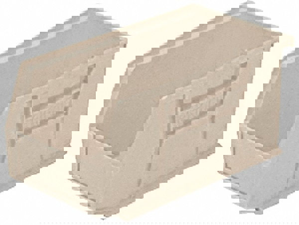 Plastic Hopper Stacking Bin: Gray